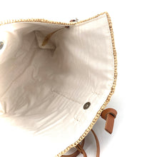 Charger l'image dans la galerie, Sac PAROS en Raphia Naturel et Cuir Camel