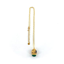 Load image into Gallery viewer, Collier NILAYA en Onyx Vert et Améthystes