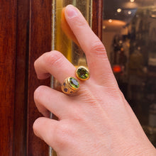Charger l'image dans la galerie, Bague-Jonc NILAYA Péridots Améthystes