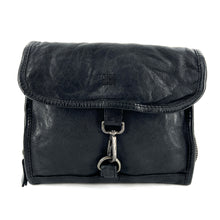 Charger l'image dans la galerie, Trousse / Trousse de Toilette en Cuir Noir