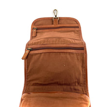 Charger l'image dans la galerie, Trousse / Trousse de Toilette en Cuir Camel