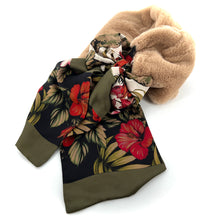 Load image into Gallery viewer, Col en Fausse Fourrure Camel / Kaki