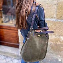 Charger l'image dans la galerie, Sac BIBIANE en Daim Kaki