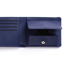Charger l'image dans la galerie, Portefeuille Porte-Monnaie Bleu Marine Fermeture Élastique