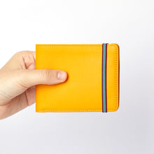 Charger l'image dans la galerie, Portefeuille Porte-monnaie Jaune Fermeture Élastique