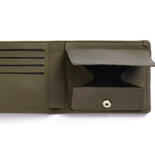 Charger l'image dans la galerie, Portefeuille Porte-Monnaie Kaki Fermeture Élastique