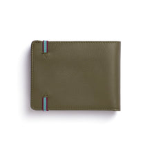 Charger l'image dans la galerie, Portefeuille Porte-Monnaie Kaki Fermeture Élastique