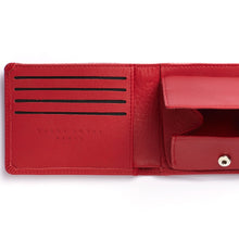 Charger l'image dans la galerie, Portefeuille Porte-Monnaie Rouge Fermeture Élastique