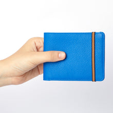 Charger l'image dans la galerie, Portefeuille Bleu Roy Fermeture Élastique