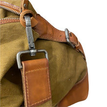 Charger l'image dans la galerie, Sac de Voyage en Toile et Cuir Camel
