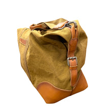Charger l'image dans la galerie, Sac de Voyage en Toile et Cuir Camel