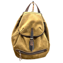 Charger l'image dans la galerie, Sac à Dos CAMP en Cuir Velours Tabac