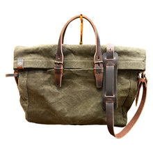 Load image into Gallery viewer, Sac BUSINESS REMIX en Toile Stonewashed Kaki