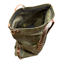 Load image into Gallery viewer, Sac BUSINESS REMIX en Toile Stonewashed Kaki