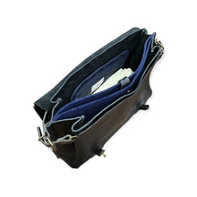 Load image into Gallery viewer, Sac POSTIER ÉCLAIR M en Cuir Noir