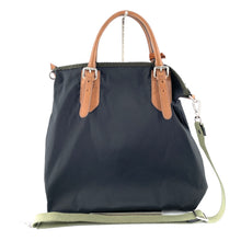 Charger l'image dans la galerie, Sac en Toile Enduite Recyclée Finition Cuir Camel