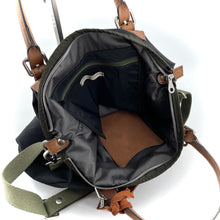 Charger l'image dans la galerie, Sac en Toile Enduite Recyclée Finition Cuir Camel