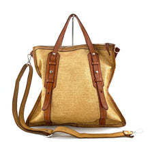 Charger l'image dans la galerie, Sac MICOL en Paille Enduite Sweet Tea et Cuir Lavé