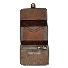 Charger l'image dans la galerie, Portefeuille en Cuir Lavé Camel Corda