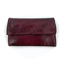 Charger l'image dans la galerie, Portefeuille GM en Cuir Lavé Bordeaux