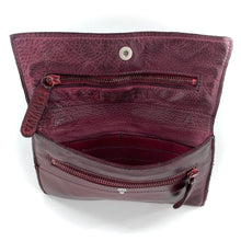 Charger l'image dans la galerie, Portefeuille GM en Cuir Lavé Bordeaux