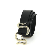 Load image into Gallery viewer, Ceinture la CRUSH en Cuir Noir
