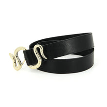 Load image into Gallery viewer, Ceinture la CRUSH en Cuir Noir
