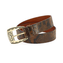 Charger l'image dans la galerie, Ceinture la GRANDE MADJO en Cuir Imprimé Serpent
