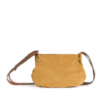 Load image into Gallery viewer, Sac Bandoulière en Daim Sable et Cuir Camel
