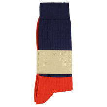Charger l'image dans la galerie, Chaussettes Bicolores Bleu / Orange
