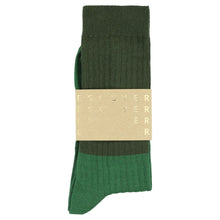Load image into Gallery viewer, Chaussettes Bicolore Kaki / Vert
