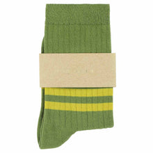 Load image into Gallery viewer, Chaussettes à Rayures Jaunes / Vertes
