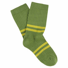 Load image into Gallery viewer, Chaussettes à Rayures Jaunes / Vertes
