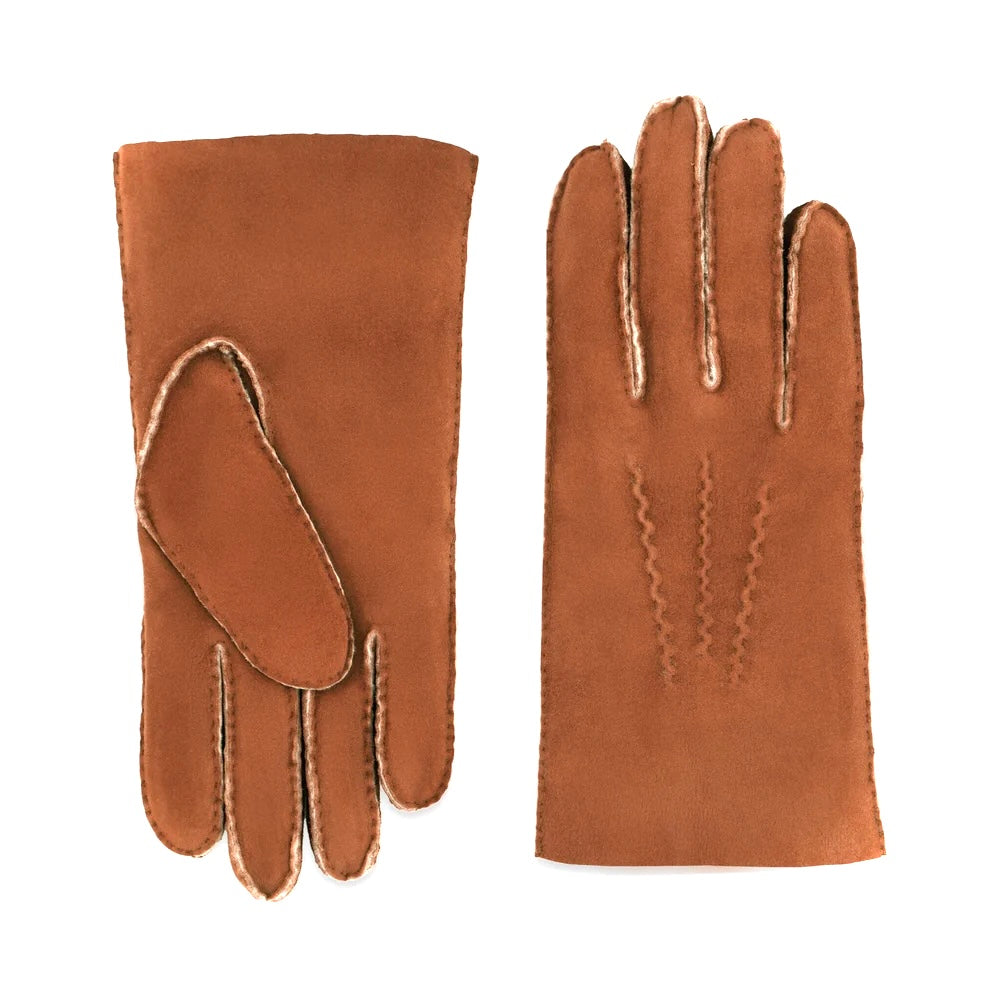 Gants en Mouton Retourné Camel