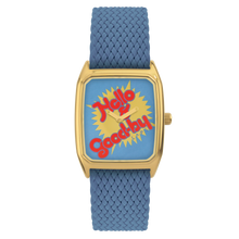 Charger l&#39;image dans la galerie, Montre HELLO&amp;GOODBY Bracelet Perlon Bleu
