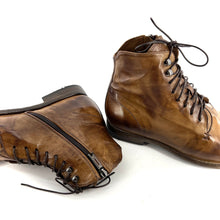 Charger l&#39;image dans la galerie, Chaussure Lacets Montante Zippé Intérieur en Cuir Corteccia
