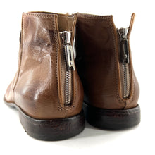 Charger l'image dans la galerie, Boots Zippé Arrière en Cuir Patiné Fango
