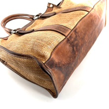 Charger l&#39;image dans la galerie, Sac GLAMOUR BUCKLE en Paille Enduite Brown Tea
