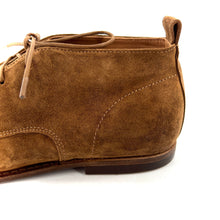 Charger l&#39;image dans la galerie, Chaussure Lacets Semi-Montante en Daim Marron Clair
