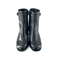 Load image into Gallery viewer, Boots Talon Trotteur Zippé Intérieur en Cuir Noir
