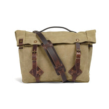 Charger l'image dans la galerie, Sac Musette GASTON en Toile Kaki Stonwashed
