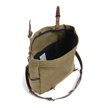Charger l'image dans la galerie, Sac Musette GASTON en Toile Kaki Stonwashed

