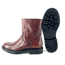 Charger l'image dans la galerie, Boots Fine Semelle Crantée Zippé Intérieur en Cuir Testa Di Moro
