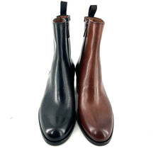 Charger l'image dans la galerie, Boots Talon Trotteur Zippé Intérieur en Cuir Cognac
