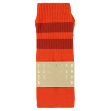 Load image into Gallery viewer, Chaussettes à Rayures Orange / Cumin
