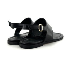 Load image into Gallery viewer, Sandale ALICIA en Cuir Noir

