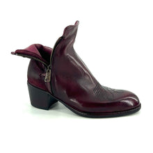 Load image into Gallery viewer, Boots Tiag Talon Trotteur en Cuir et Croûte Bordeaux
