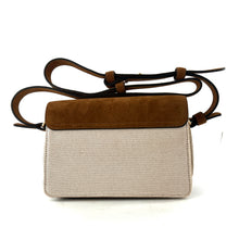 Load image into Gallery viewer, Sac DAY FIVE M en Toile Écru et Suede Gold

