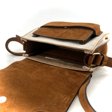 Load image into Gallery viewer, Sac DAY FIVE M en Toile Écru et Suede Gold
