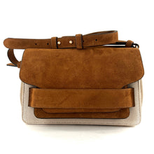 Load image into Gallery viewer, Sac DAY FIVE L en Toile Écru et Suede Gold
